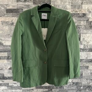 Zara Women's Green Blazer
